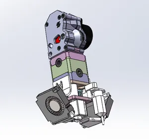 Voron ClockWork2 Extruder for Ultimaker2 with Volcano Hotend and 4010Fan