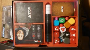 Final Girl Core Box Insert inc. Box of Props, Trays, and Curves for the Lid.