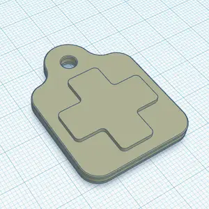 Double Sided First Aid Kit Zipper Tag