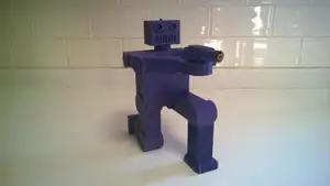 Robot with a real laser gun