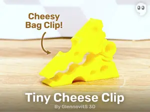 Tiny Cheese Clip (quick and cute bag clip for the kitchen)