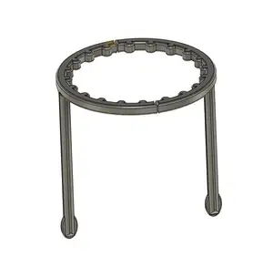 Plant support pile frame