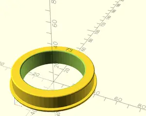 Adapter large hole (73 mm) spools to Flashforge AD5X spool holders.