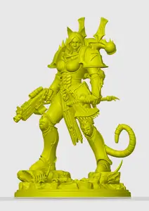 Warhammer cat-girl 40