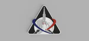Artemis I mission logo - flat single color version
