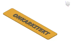 Onkarkitekt Custom Parametric EU/UK/GB Vehicle Registration Number Plate