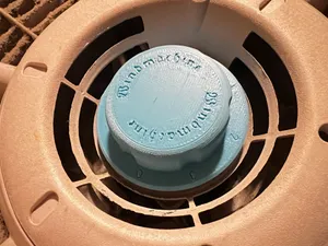 Wind machine fan power knob