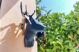 Low poly deer - wall key hanger