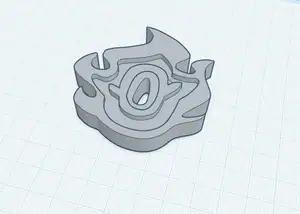 Rengoku tsuba handguard from demon slayer!