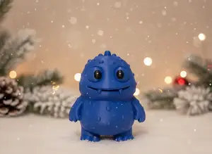 Spiky Monster with Fangs Christmas Figurine