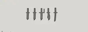 Mini 13: Melee Weapon Set - Dagger Set 1