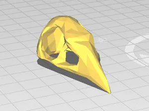 Low Poly Raven Skull