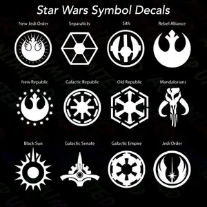 Star Wars symbol decals
