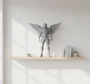 cyberpunk angel soldier
