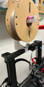 Ender 3 S1 Filament Spool Holder with Runout Sensor Mount Front Orientation on Bearings
