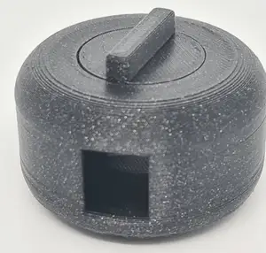 "Cable puck" print-in-place cable management