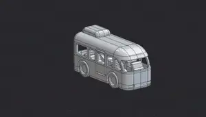 Small toy bus v001