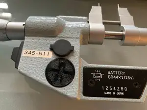 Mitutoyo Micrometer Battery Cover