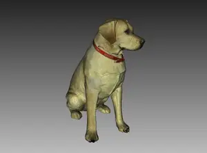 Labrador Sculpture (Dog Statue Color 3D Scan)