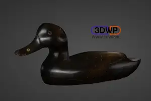 Vintage Duck Decoy 3D Scan