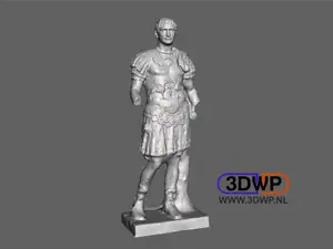 Roman Emperor Trajan Statue 3D Scan