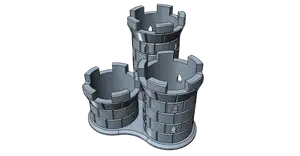 Pencil Holder pencils holder Pencil Stand pencils stand Pen Holder pens holder pen stand pens stand CASTLE TOWERS easy print without support