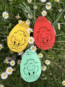 Easter egg with cute lamb, super fast easy print