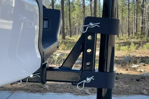 Antenna Mast Support Bracket for Adjustable Drop Hitch Receiver