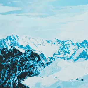 Snow Mountain Oil Painting(Hueforge Painting)
