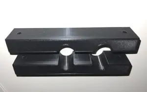 Watercooling Wakü PC bracket holder for 16/10 hose and 120mm fan mount rail