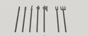 Mini 13: Melee Weapon Set - Polearms 1