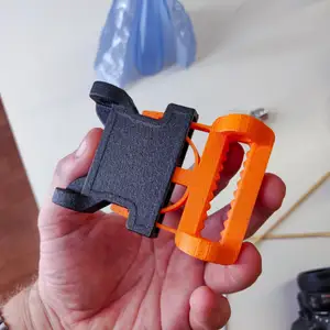 Buckle Strap Clip Fast Lock (compliant mechanism / NO SUPPORT)