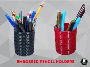 Embossed Pencil Holders