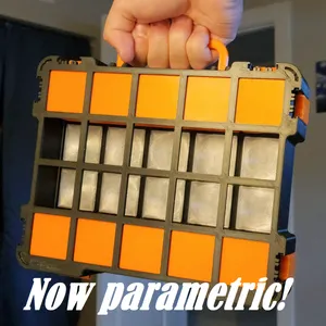 Lite Base for Gridfinity Storage Box by Pred *Now Parametric!*