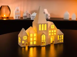 Weihnachtshaus Christmas Deko teelight holder
