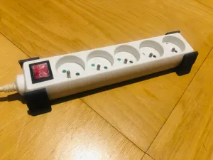 Extension power cord switch wall holder