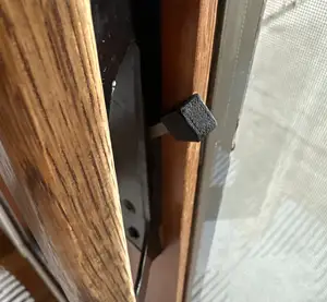 Sliding glass door lock knob
