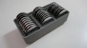 Gridfinity Coin Cell Battery Holder (2016, 2025 and 2032)