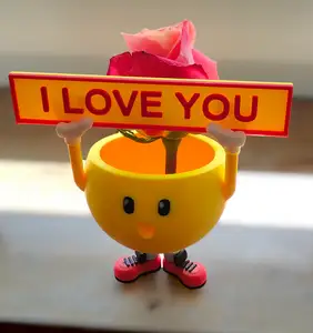 CUTE CUP WITH TEXT SIGN (FLOWER VASE)