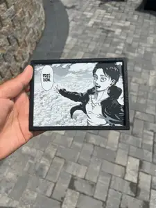 Eren Freedom Manga Panel - Attack on Titan - made w/ HueForge