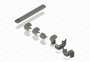 Cable Channel / Duct with different corners