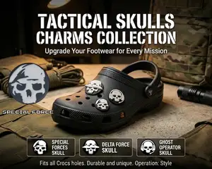SPECIAL FORCES SKULL (Tactical Skull Collection - Crocs Charm)