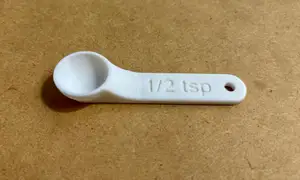 Measuring Spoon 1/2 tsp (2.5 ml, round, no support)