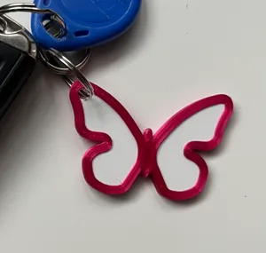 Butterfly keyring