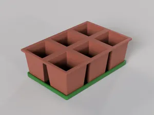 Seed germination pots - model 2