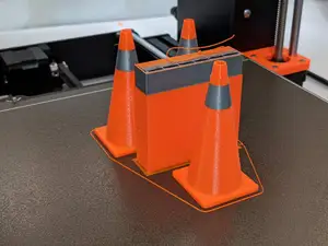 Traffic cone printing test model 3 part