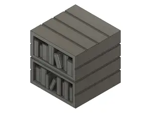 Minecraft knihovna (Minecraft Inspired Bookshelf)