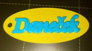 Keychain with name (Daneček)