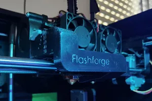 FlashForge Creator Pro front dual fan duct with manual valve