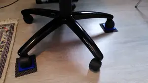 Simple gaming/office chair wheel stoppers